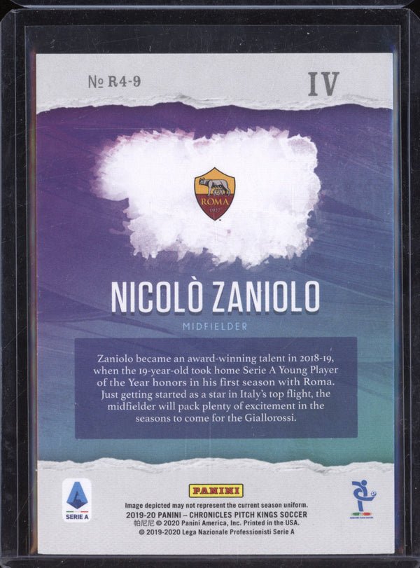 Nicolo Zaniolo 2019-20 Panini Chronicles R4-9 Pitch Kings Rookie IV RC