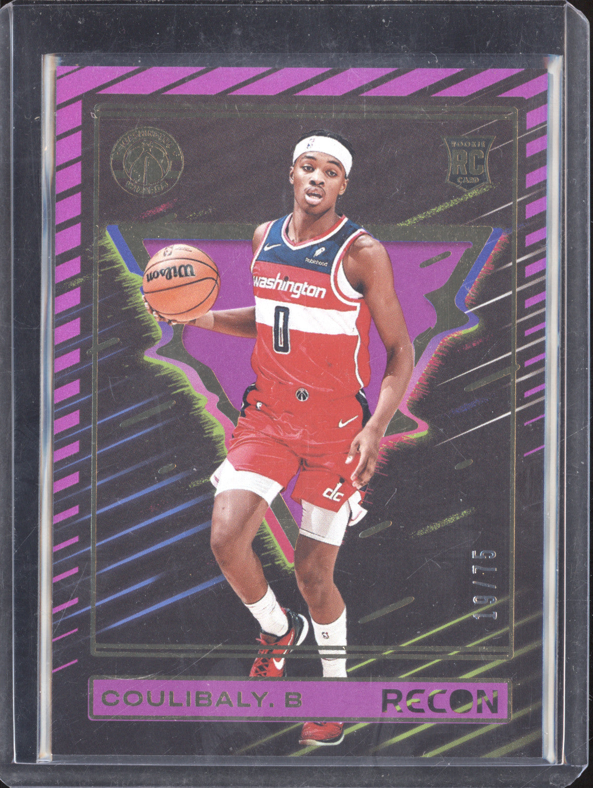 Bilal Coulibaly 2023-24 Panini Recon 236 Purple Holo RC 19/75