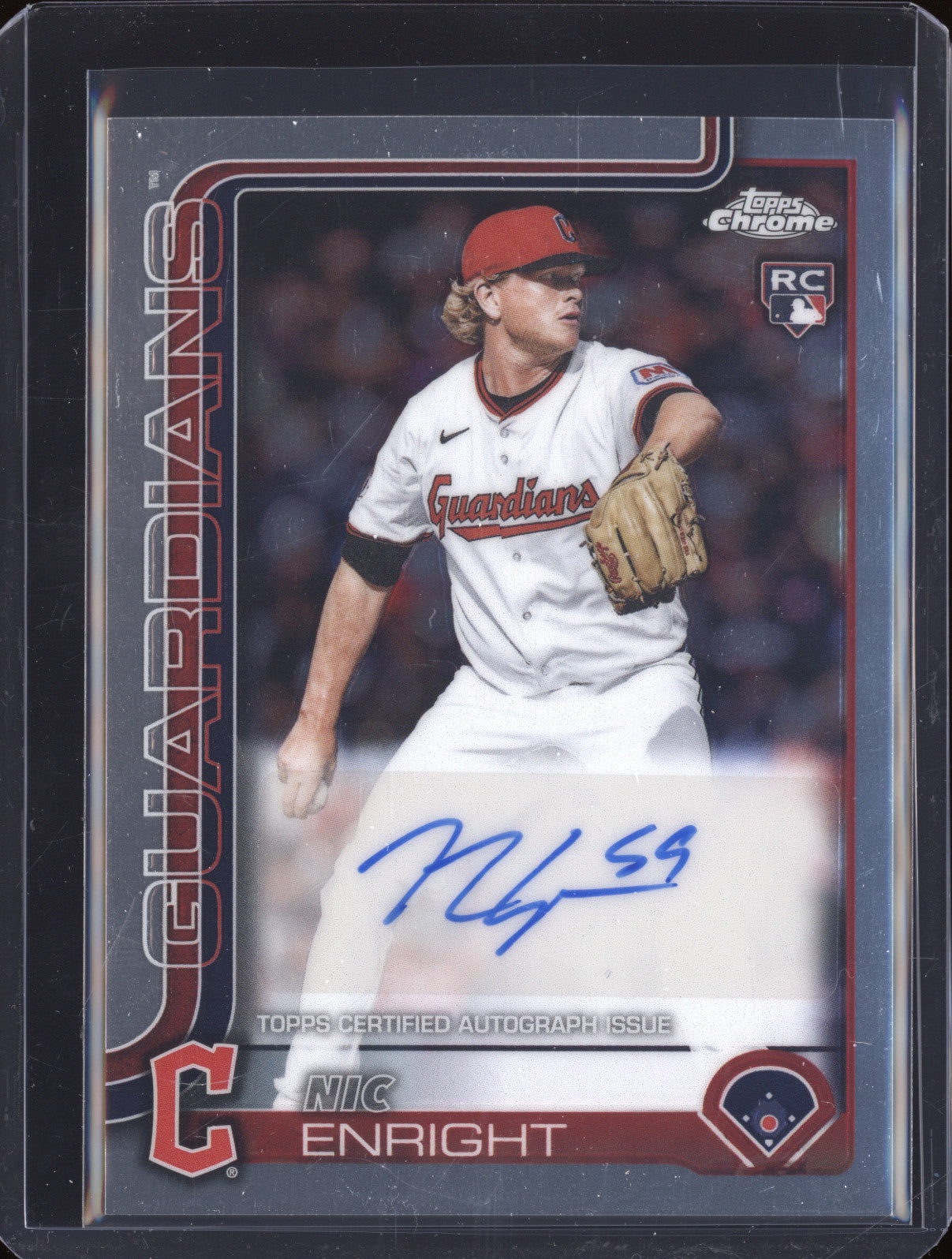 Nic Enright 2025 Topps Chrome Update AC-NE RC Auto