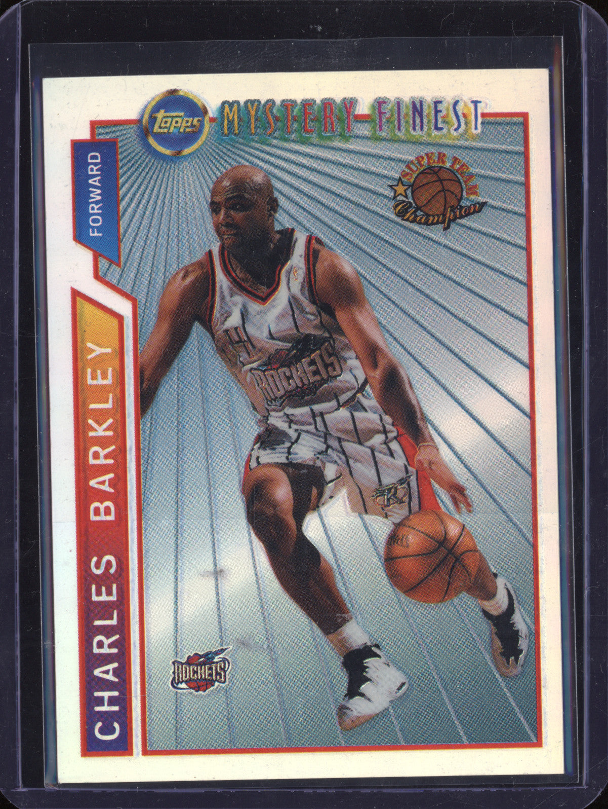 Charles Barkley 1996-97 Topps Mystery Finest M21 Bordered Refractor