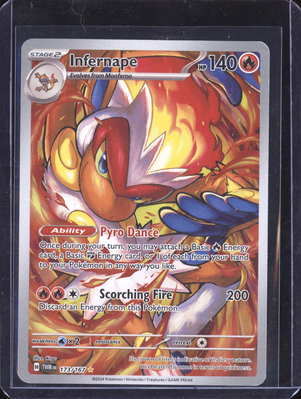 Infernape 2024 Pokemon Twilight Masquerade 173/167 Illustration Rare