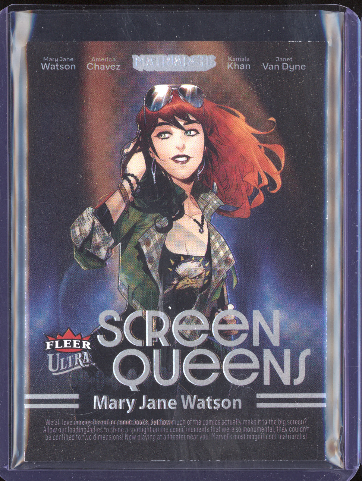 Mary Jane Watson 2024 Fleer Matriarchs of Marvel SQ-1 Screen Queens
