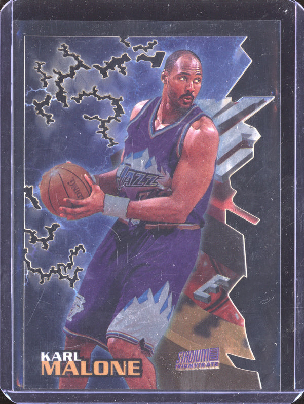 Karl Malone 1997-98 Topps Stadium Club Triumvirate T14A