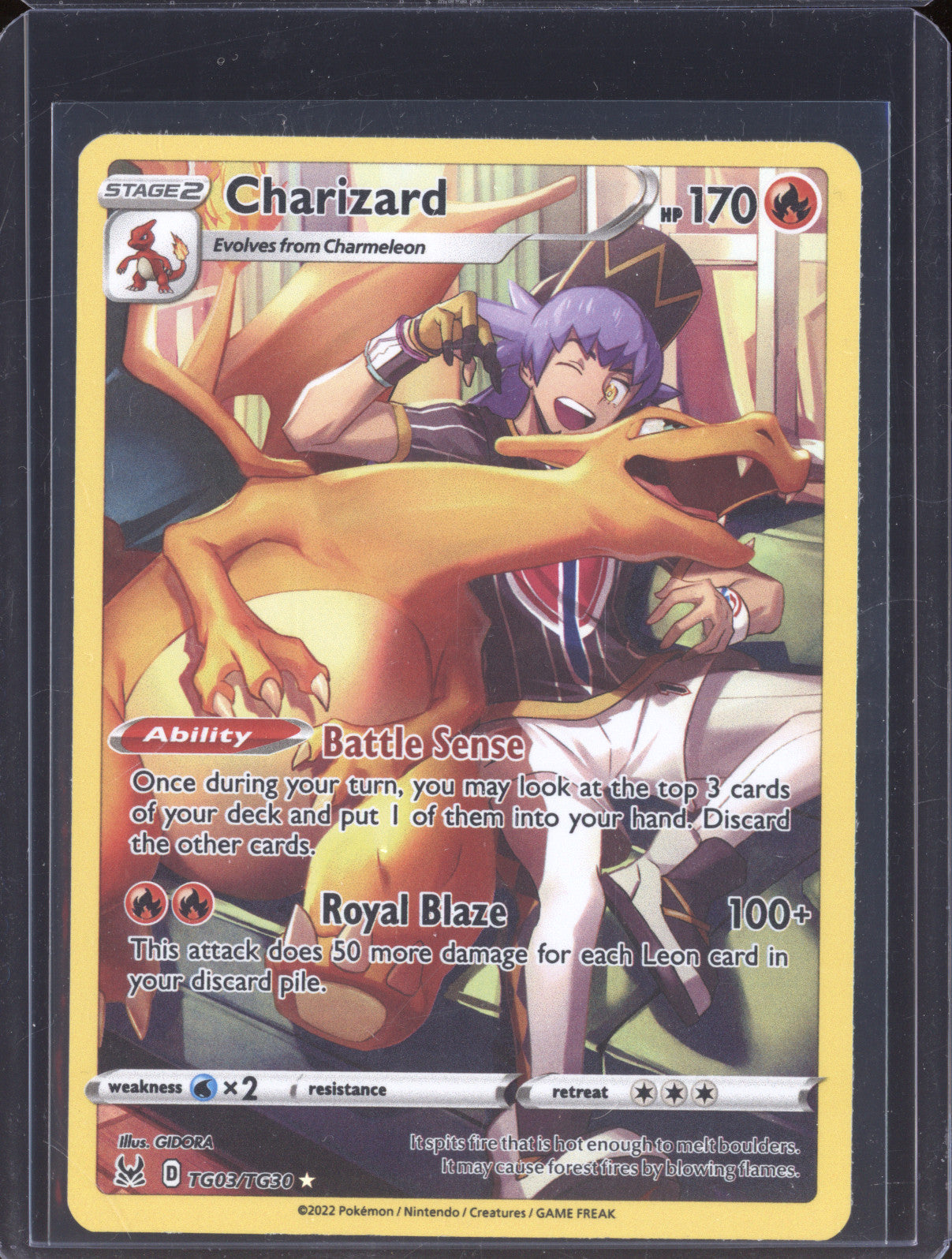 Charizard 2022 Pokemon Lost Origin TG03/TG30 Full Art