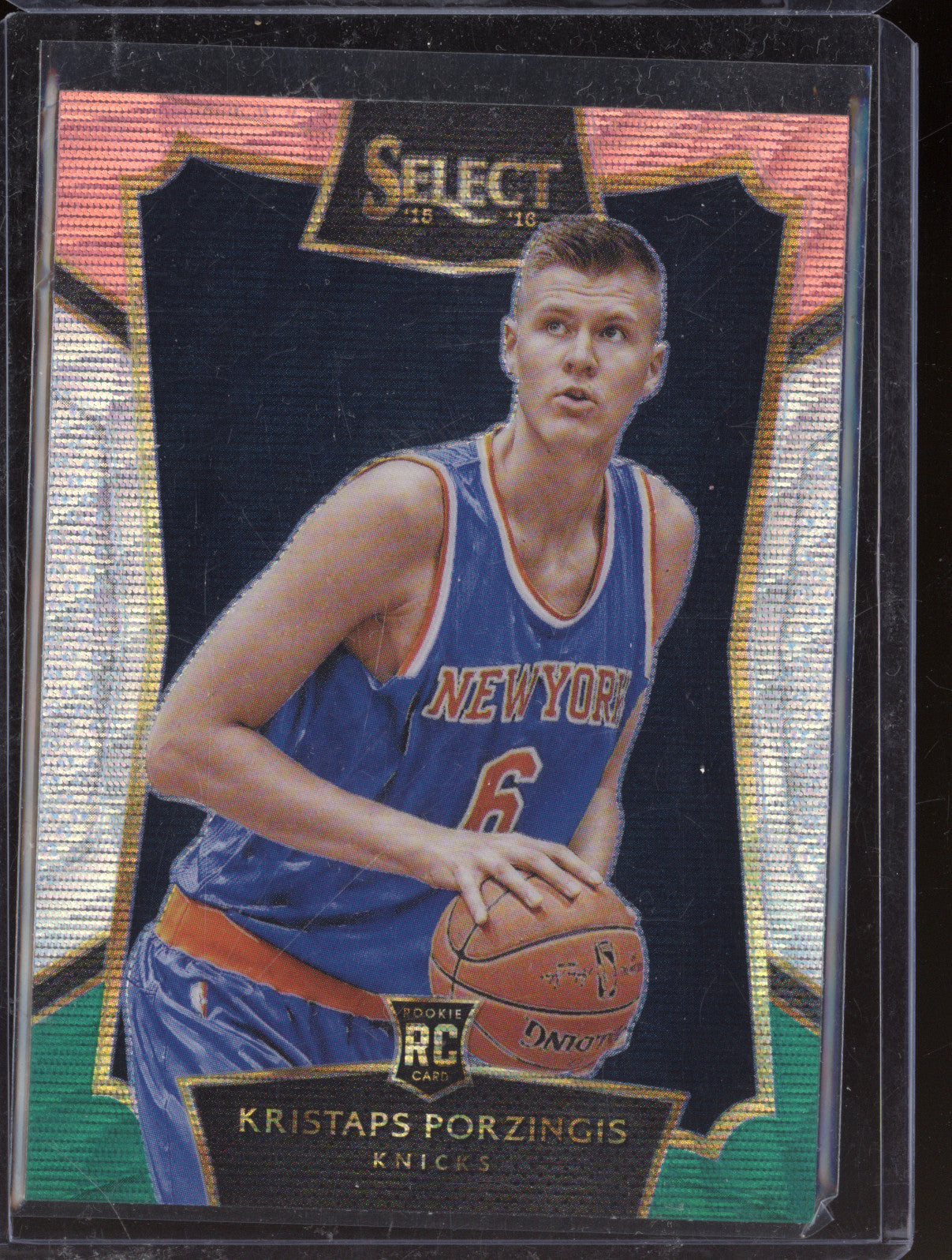 Kristaps Porzingis 2015-16 Panini Select 17 Tri-Color RC