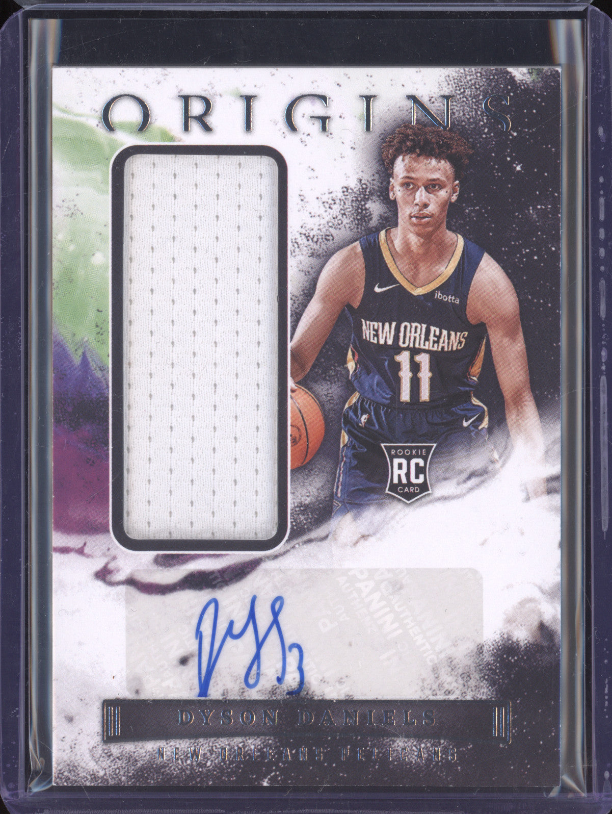 Dyson Daniels 2022-23 Panini Origins RJA-DSD Rookie Jersey Auto RC