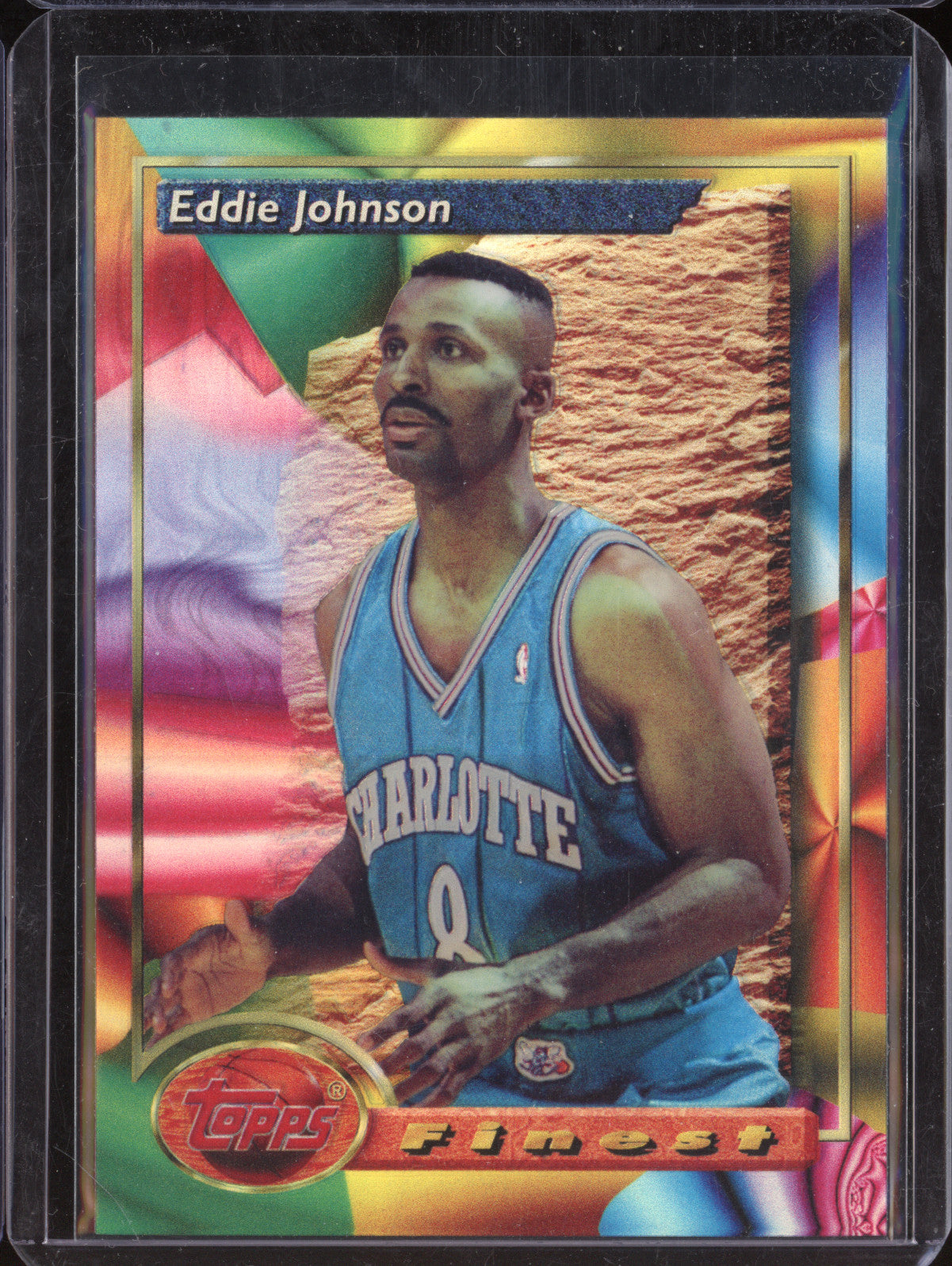 Eddie Johnson 1993-94 Topps Finest 27 Refractor