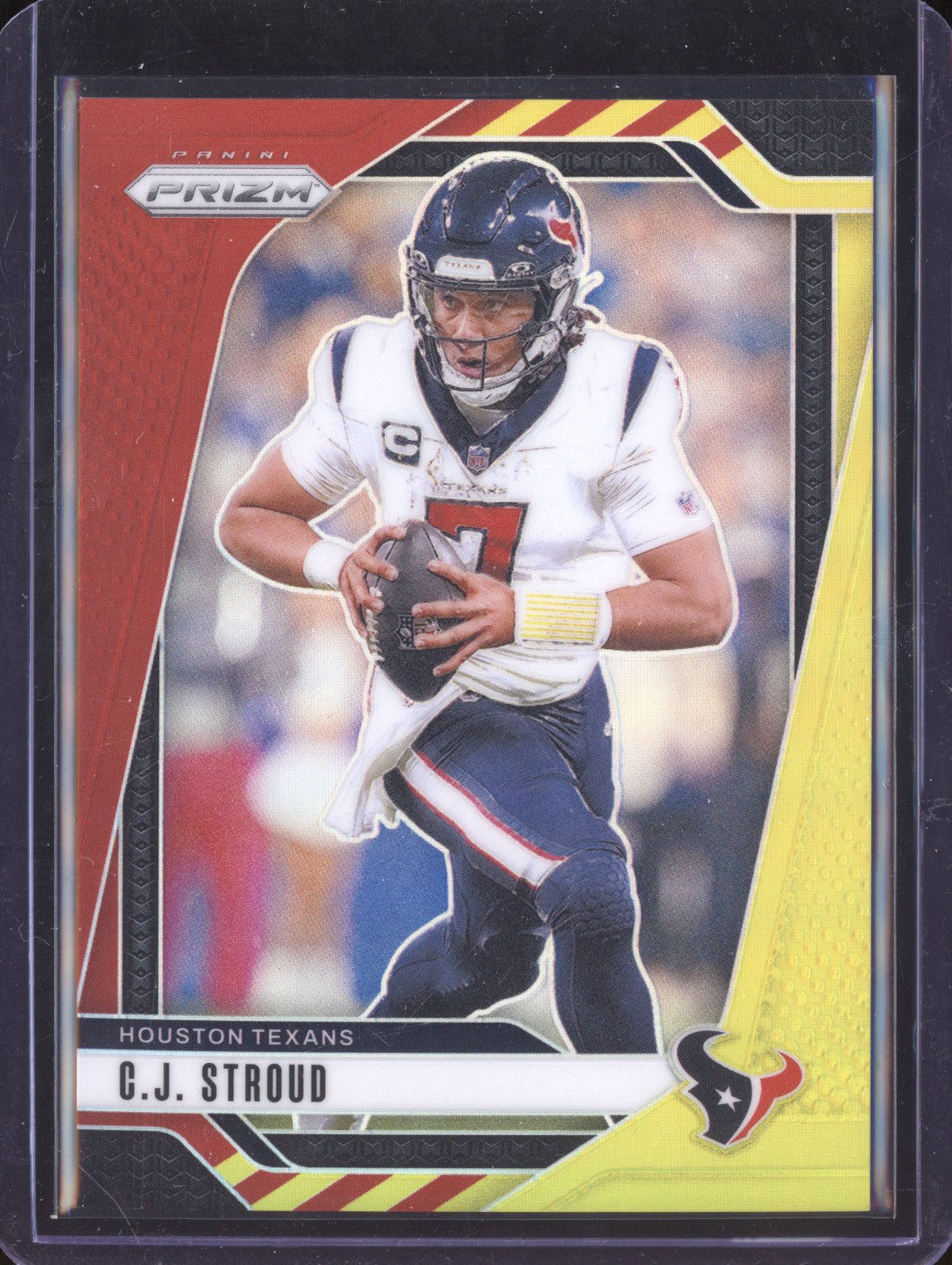 C.J. Stroud 2024 Panini Prizm 111 Red and Yellow 24/44