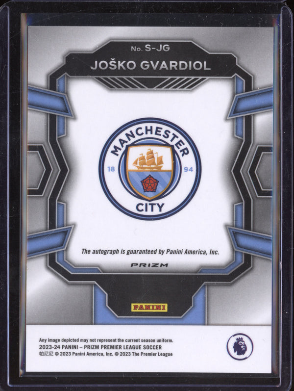 Josko Gvardiol 2023-24 Panini Prizm S-JG Signatures Choice