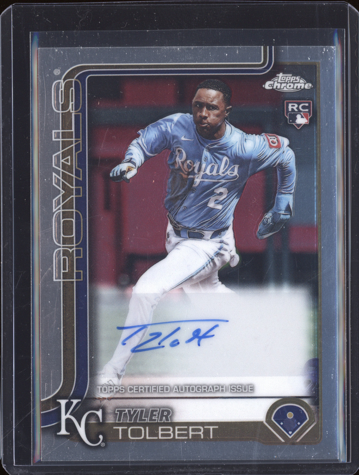 Tyler Tolbert 2025 Topps Chrome Update AC-TTO RC Auto