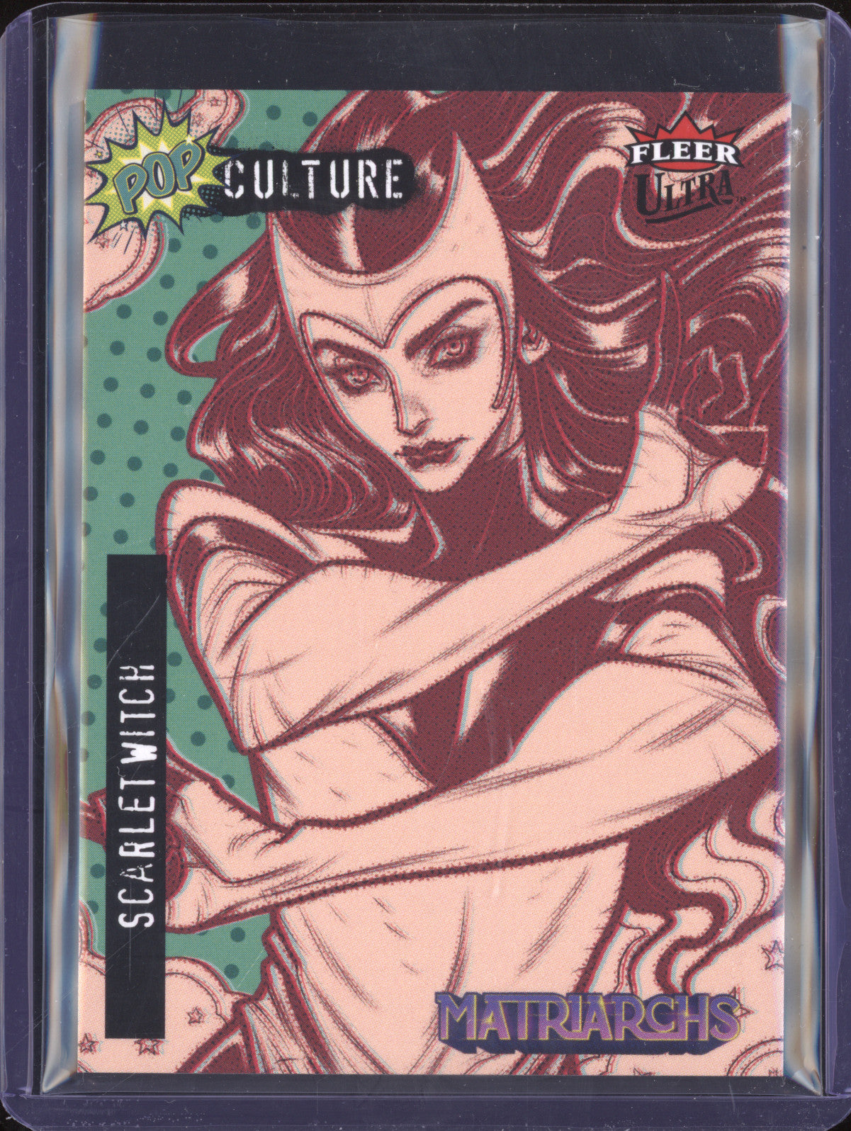 Scarlet Witch 2024 Fleer Matriarchs of Marvel PC-29 Pop Culture Green