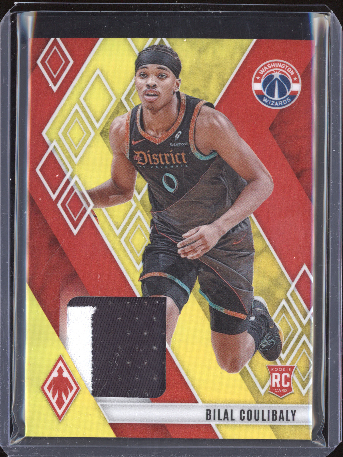 Bilal Coulibaly 2023-24 Panini Phoenix RM-BIL Rookie Memorabilia Yellow RC 3/49