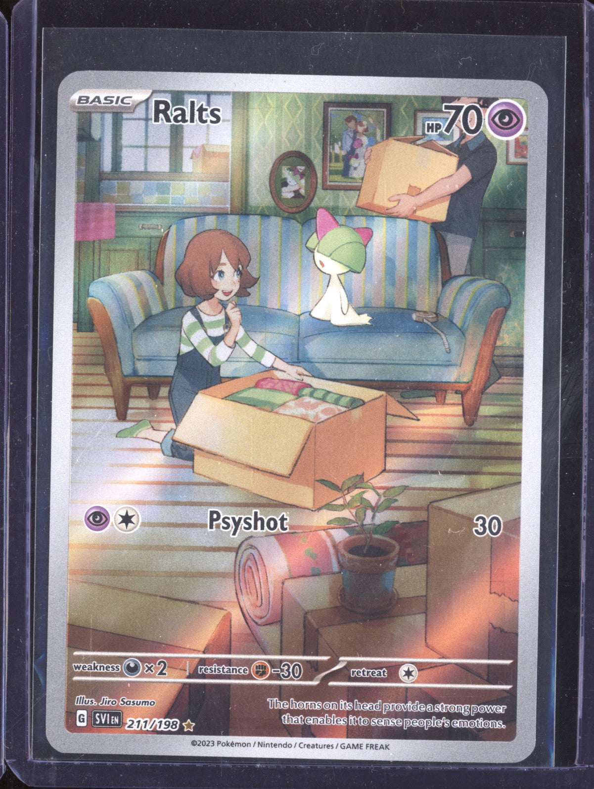 Ralts 2023 Pokemon Scarlet & Violet 211/198 Illustration Rare Ralts 2023 Pokemon Scarlet & Violet 211/198 Illustration Rare
