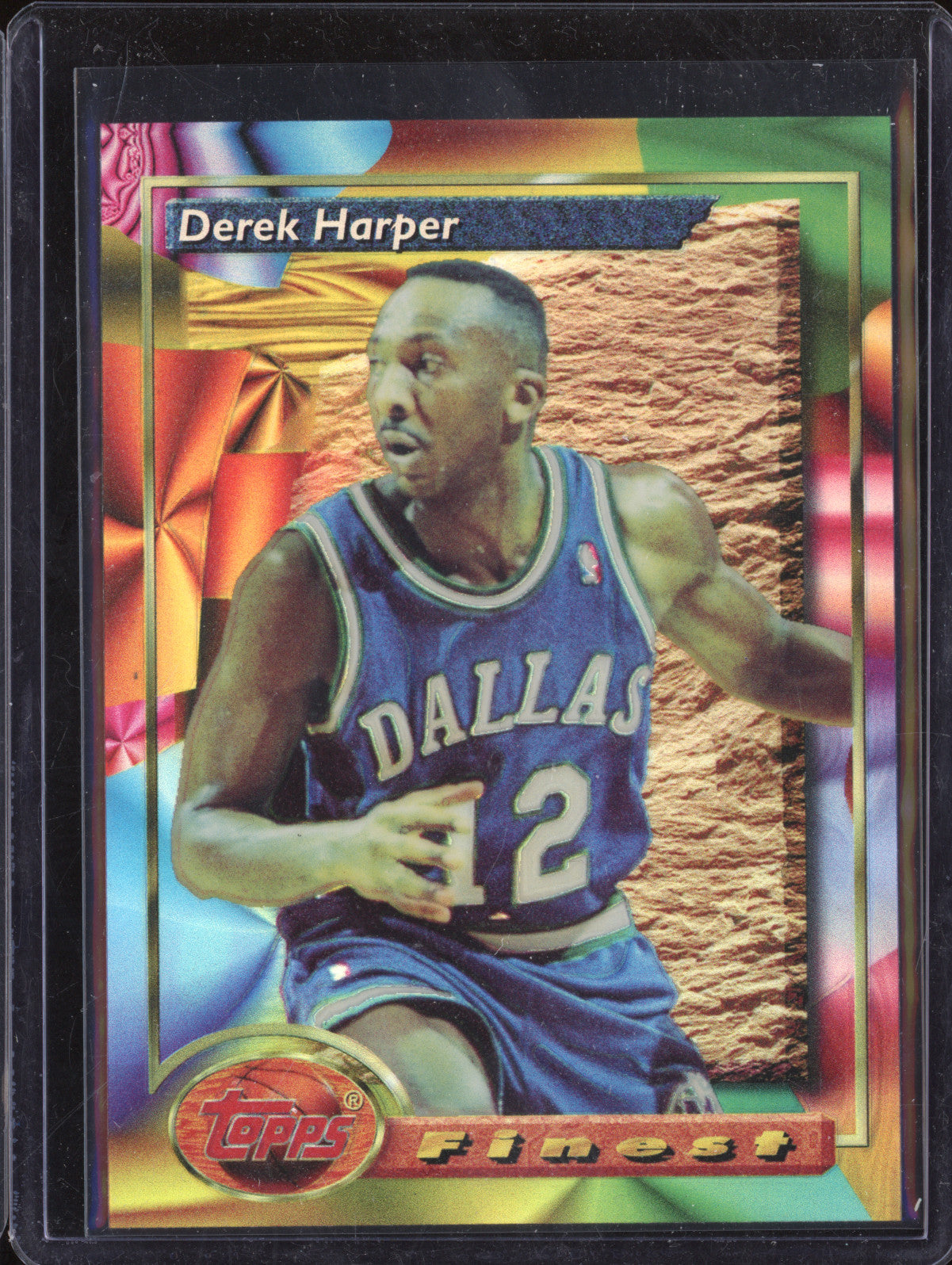 Derek Harper 1993-94 Topps Finest 31 Refractor