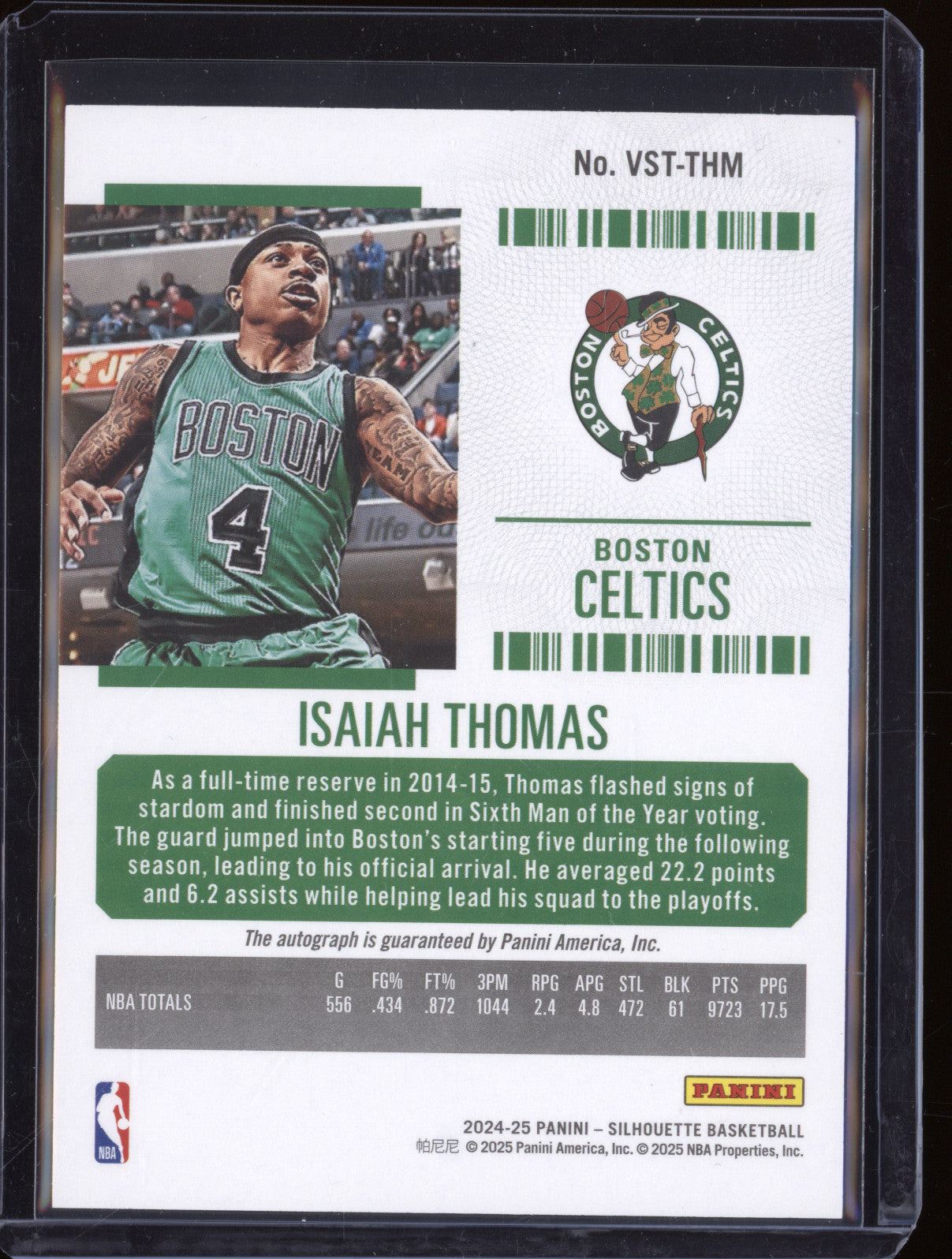 Isaiah Thomas 2024-25 Panini Contenders VST-THM Veteran Ticket Auto 26/75