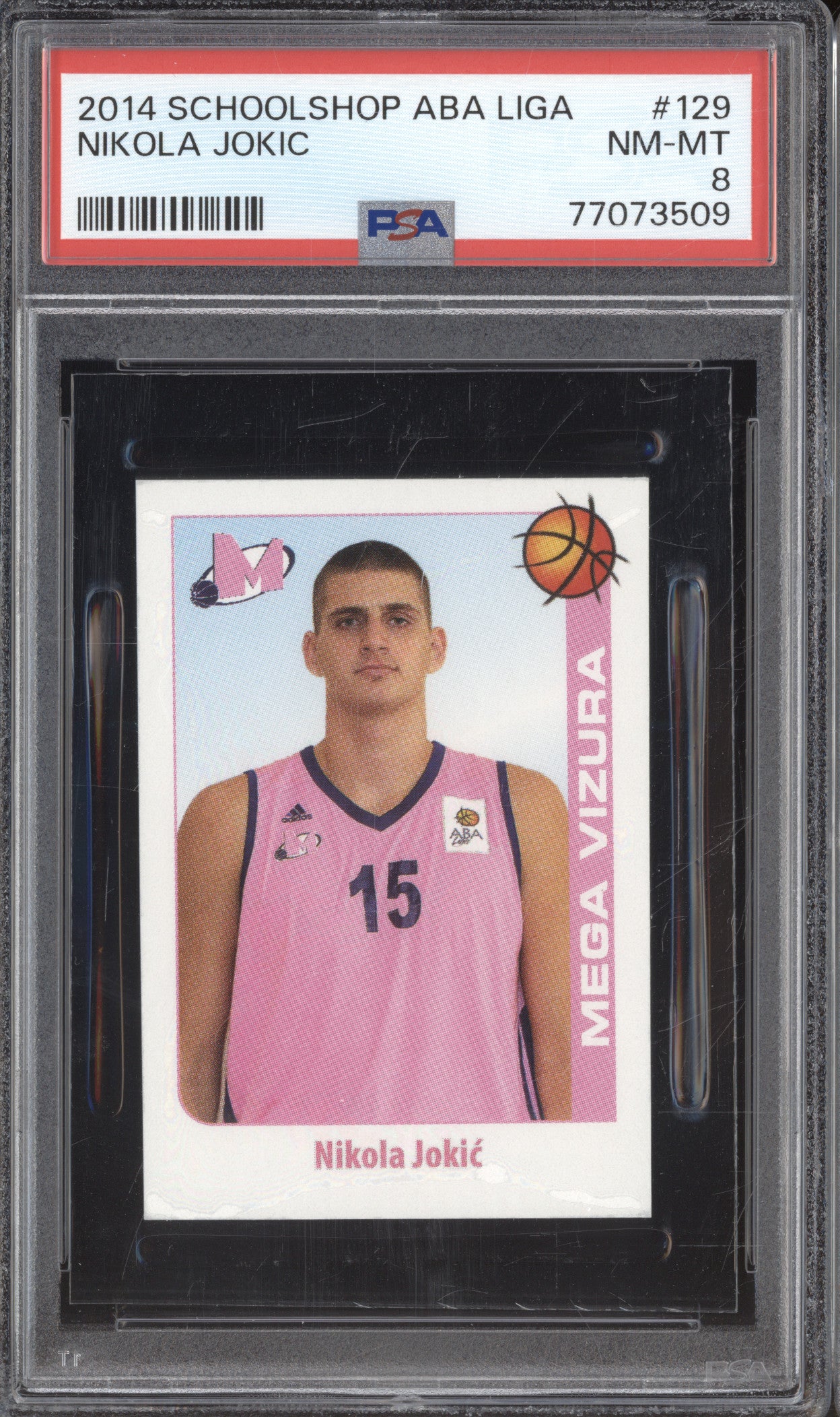 2014 Schoolshop ABA Liga Nikola Jokic RC PSA 8