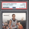 Stephen Curry 2009 Panini Prestige 207 RC PSA 10