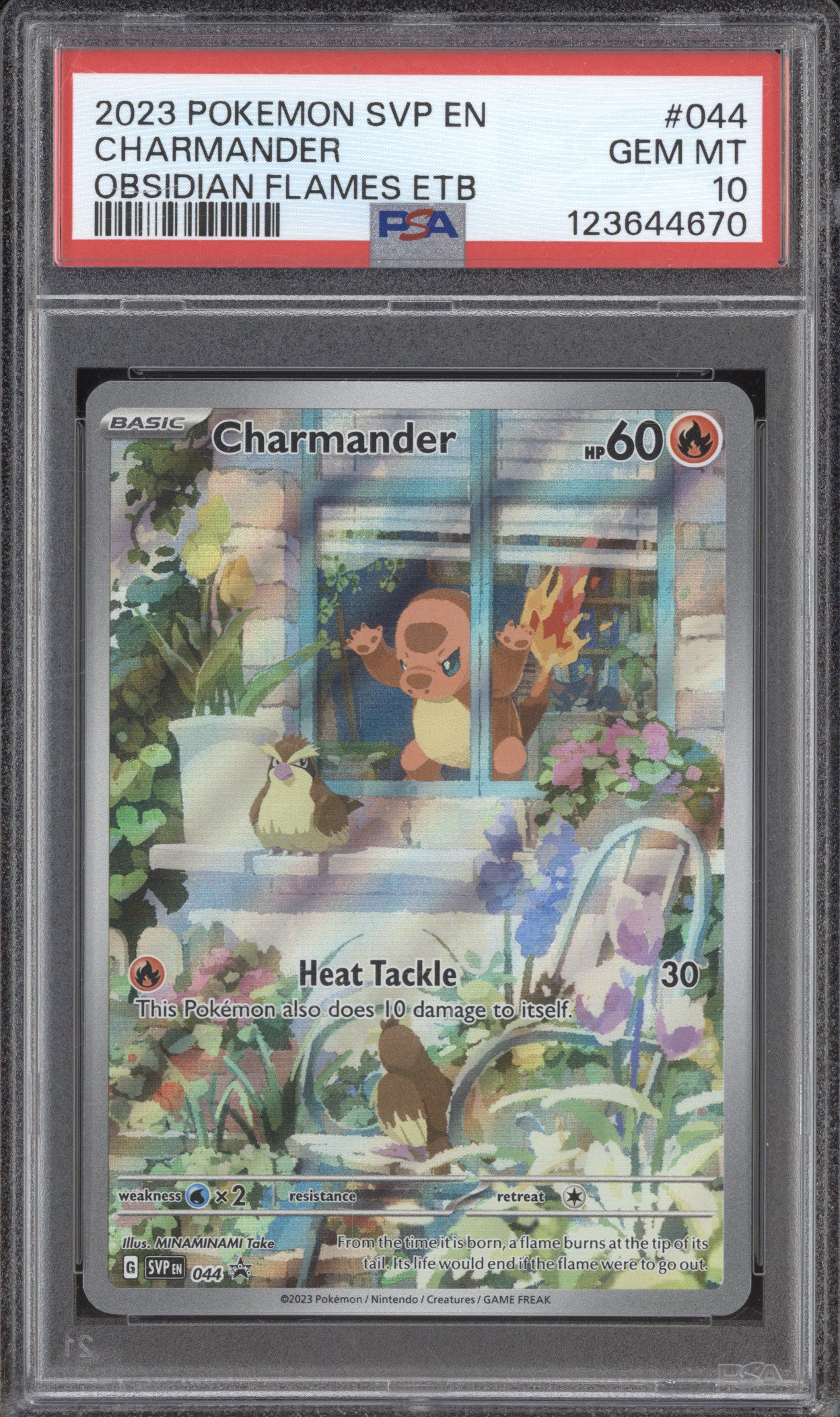 2023 Pokemon Scarlet & Violet SVP 044 Charmander Black Star Promo PSA