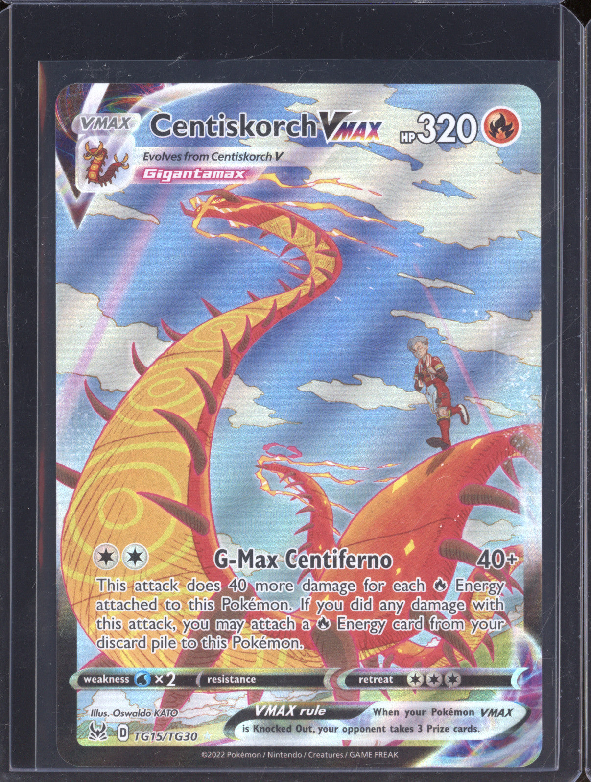 Centiskorch VMax 2022 Pokemon Lost Origin TG15/TG30 Full Art