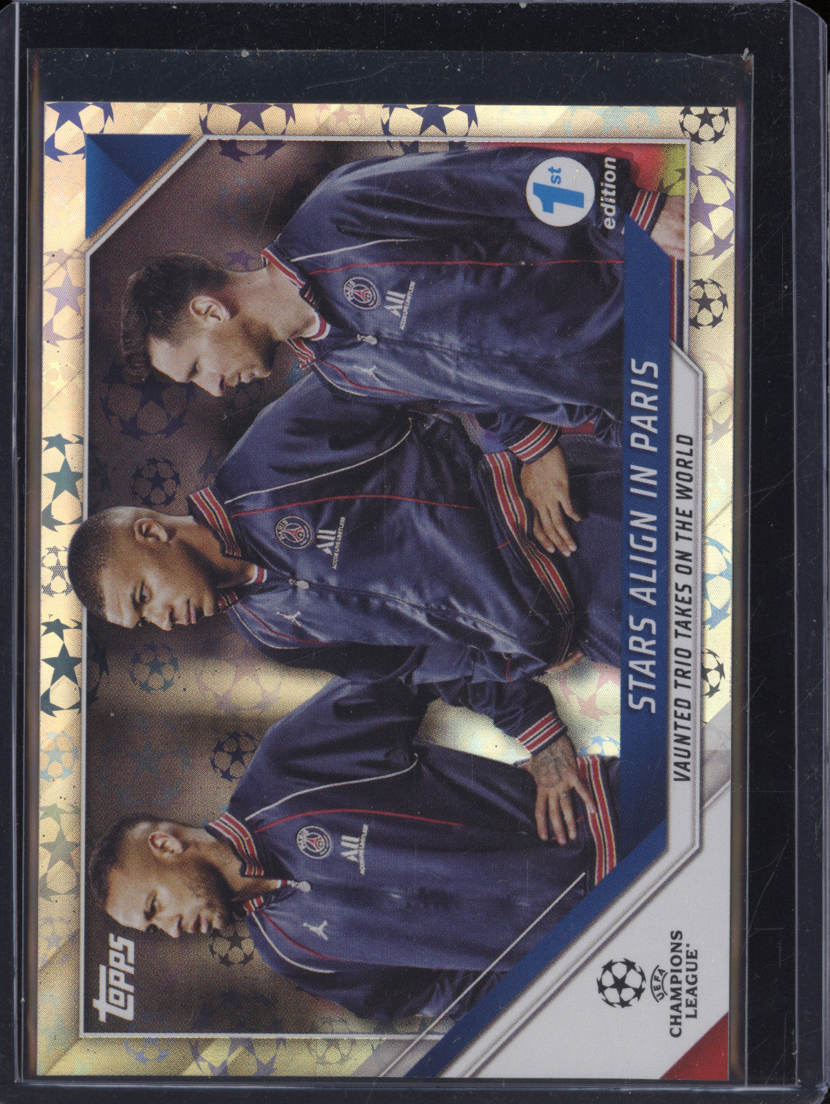Stars Align in Paris 2021-22 Topps UCL 62 Starball Foil