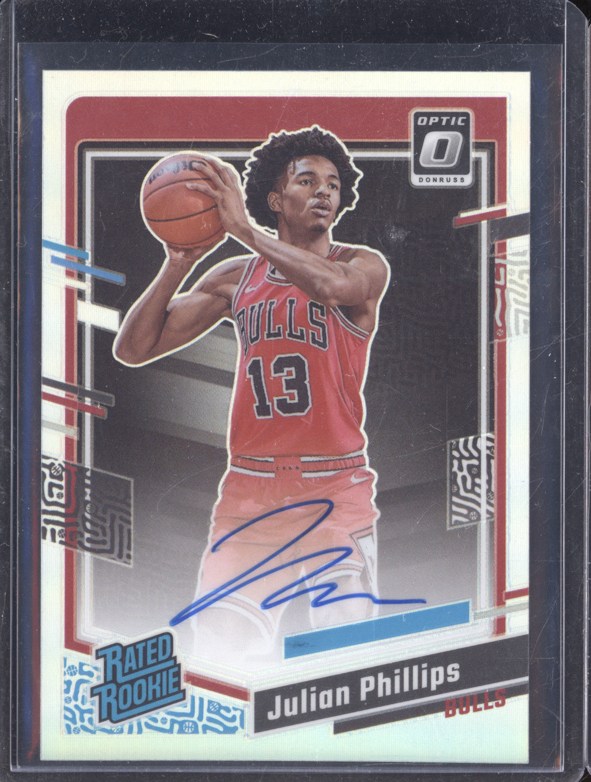 Julian Phillips 2023-24 Panini Donruss Optic 276 Rated Rookie Auto Silver RC