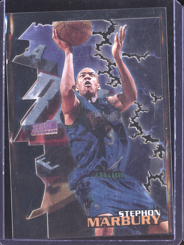 Stephon Marbury 1997-98 Topps Stadium Club Triumvirate T13C