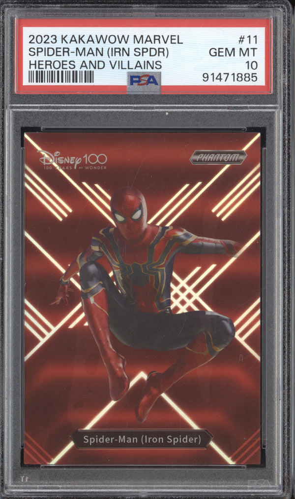 Spider-Man (Iron Spider) 2023 Kakawow Disney 100 Marvel PM-YF-11 Heroes and Villians