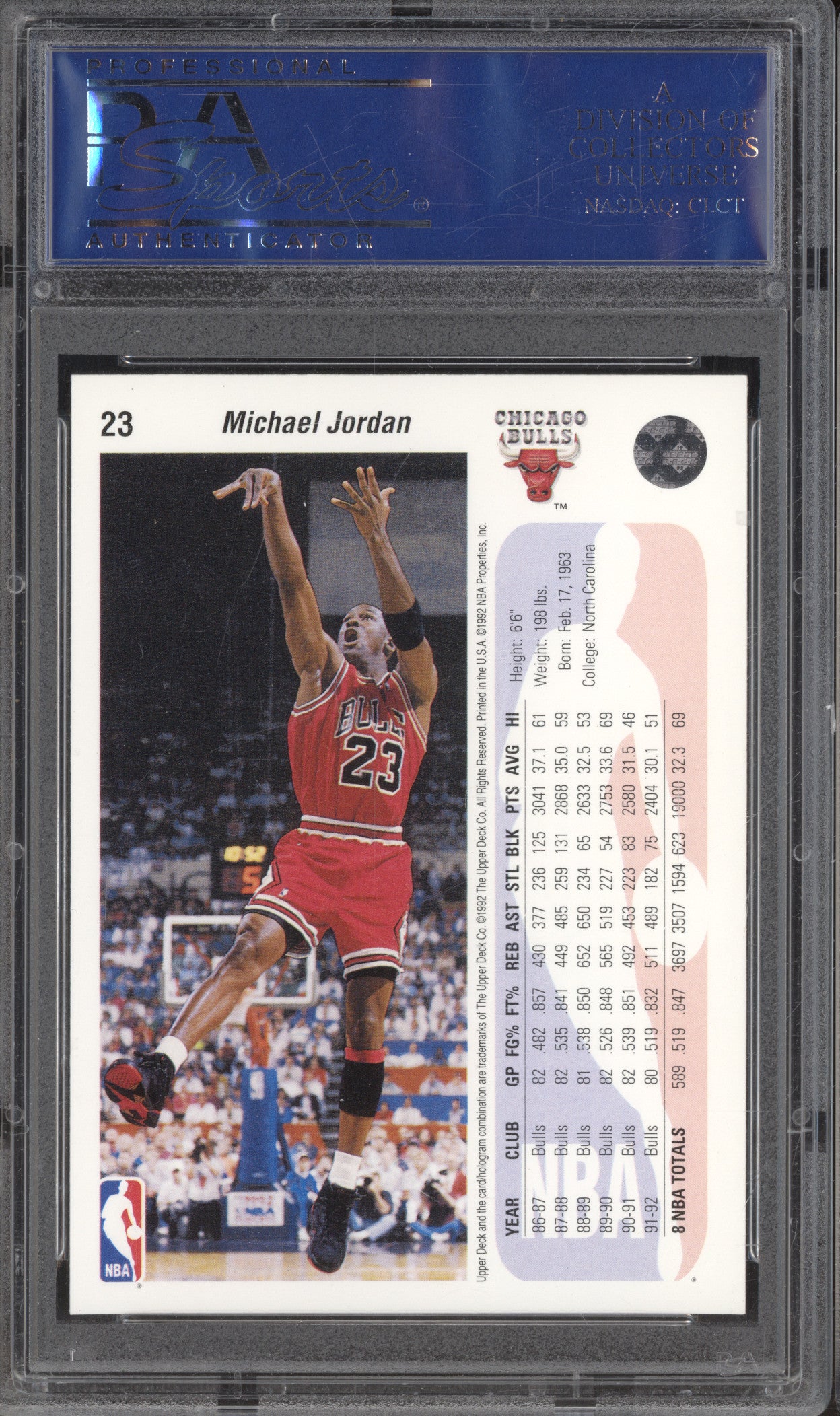 1992 Upper Deck 23 Michael Jordan PSA 8