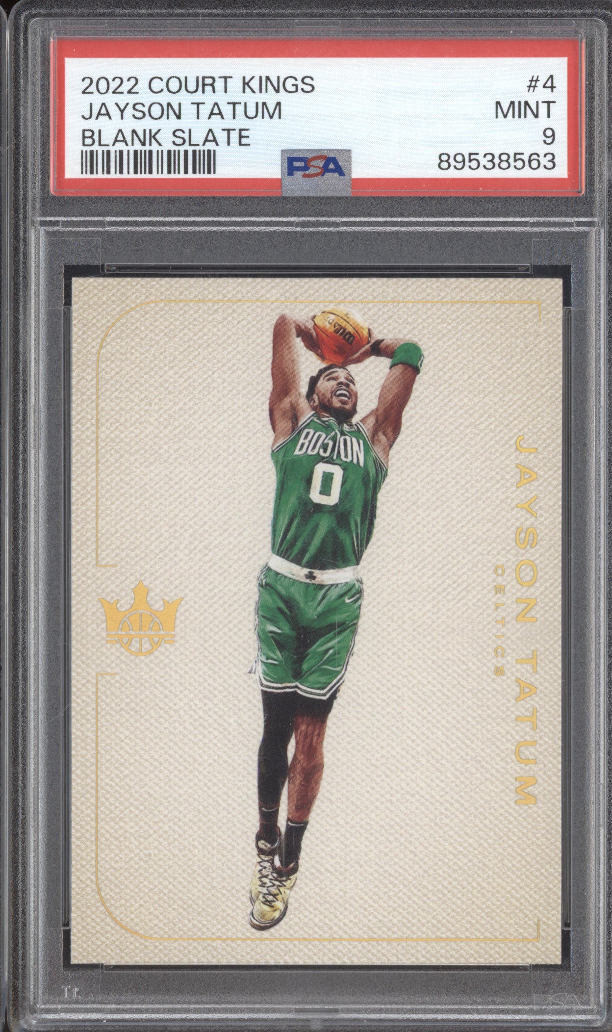 2022 Panini Court Kings 4 Jayson Tatum Blank Slate PSA 9