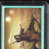 A Young Jedi's Stance 2023 Topps Star Wars Galaxy 52 Aqua Refractor 164/199