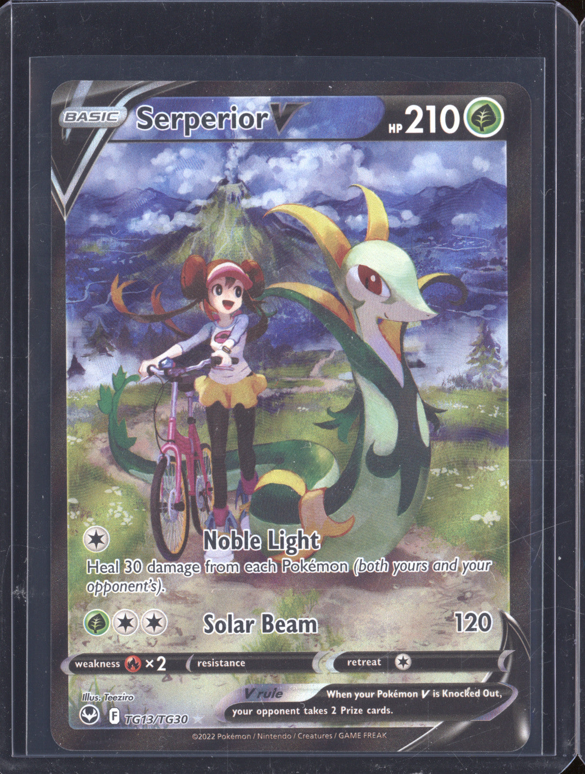 Serperior V 2022 Pokemon Silver Tempest TG13/TG30 Full Art