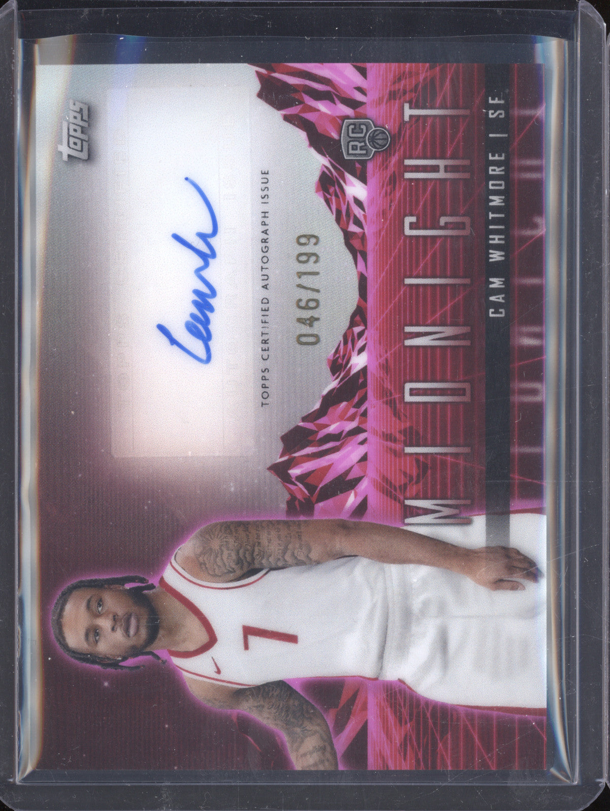 Cam Whitmore 2023-24 Topps Midnight RHS-CW Rookie Horizon Twilight Auto RC /199