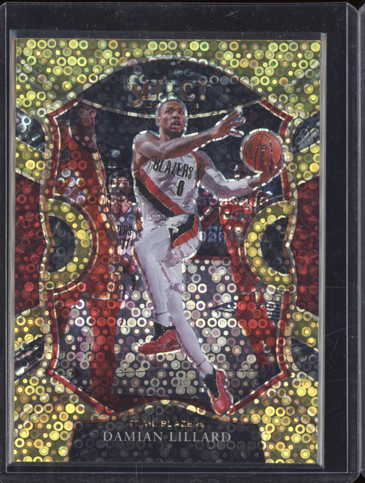 Damian Lillard 2020-21 Panini Select 24 Gold Concourse Fastbreak 02/10