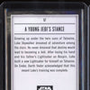 A Young Jedi's Stance 2023 Topps Star Wars Galaxy 52 Aqua Refractor 164/199