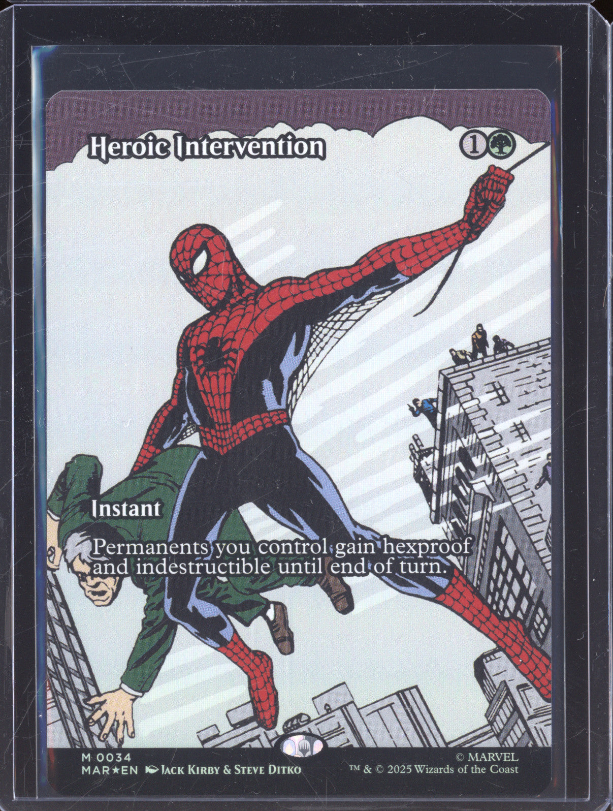 2025 Magic The Gathering Marvel Spider-Man M 34 Heroic Intervention Foil