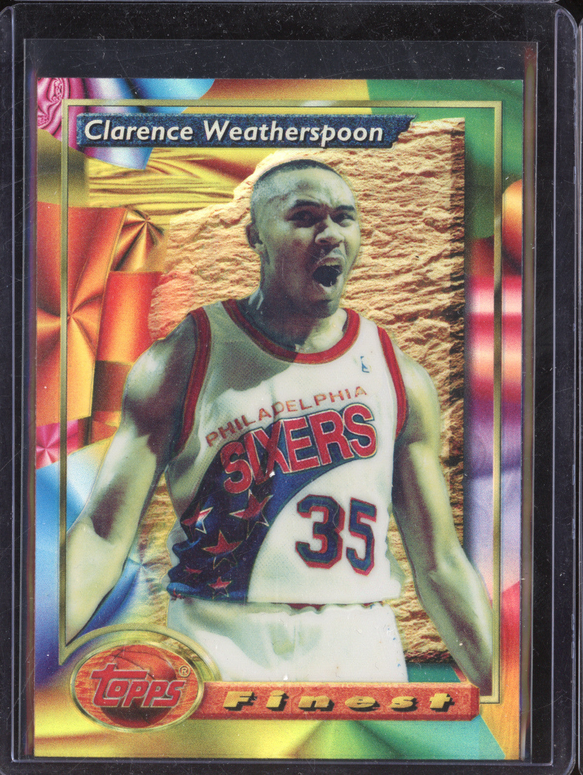 Clarence Weatherspoon 1993-94 Topps Finest 77 Refractor
