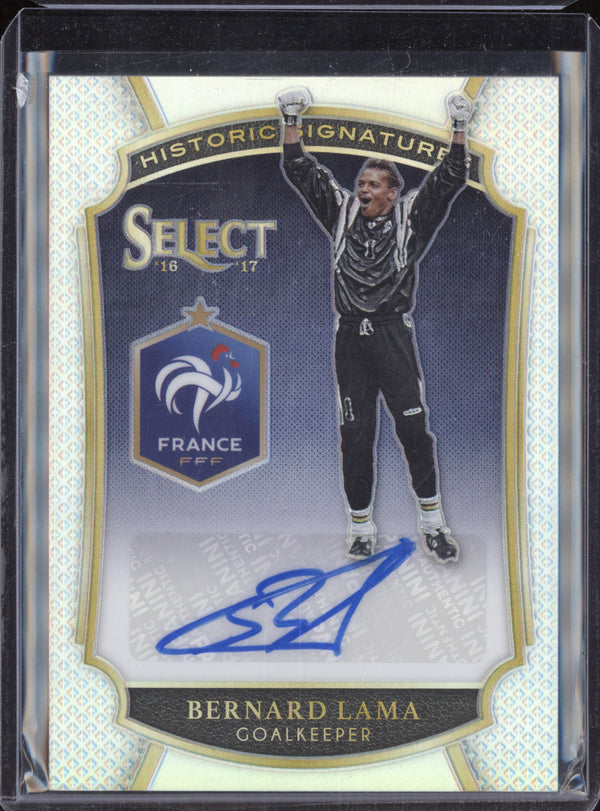 Bernard Lama 2016-17 Panini Select HS-BL Historic Signatures 7/199