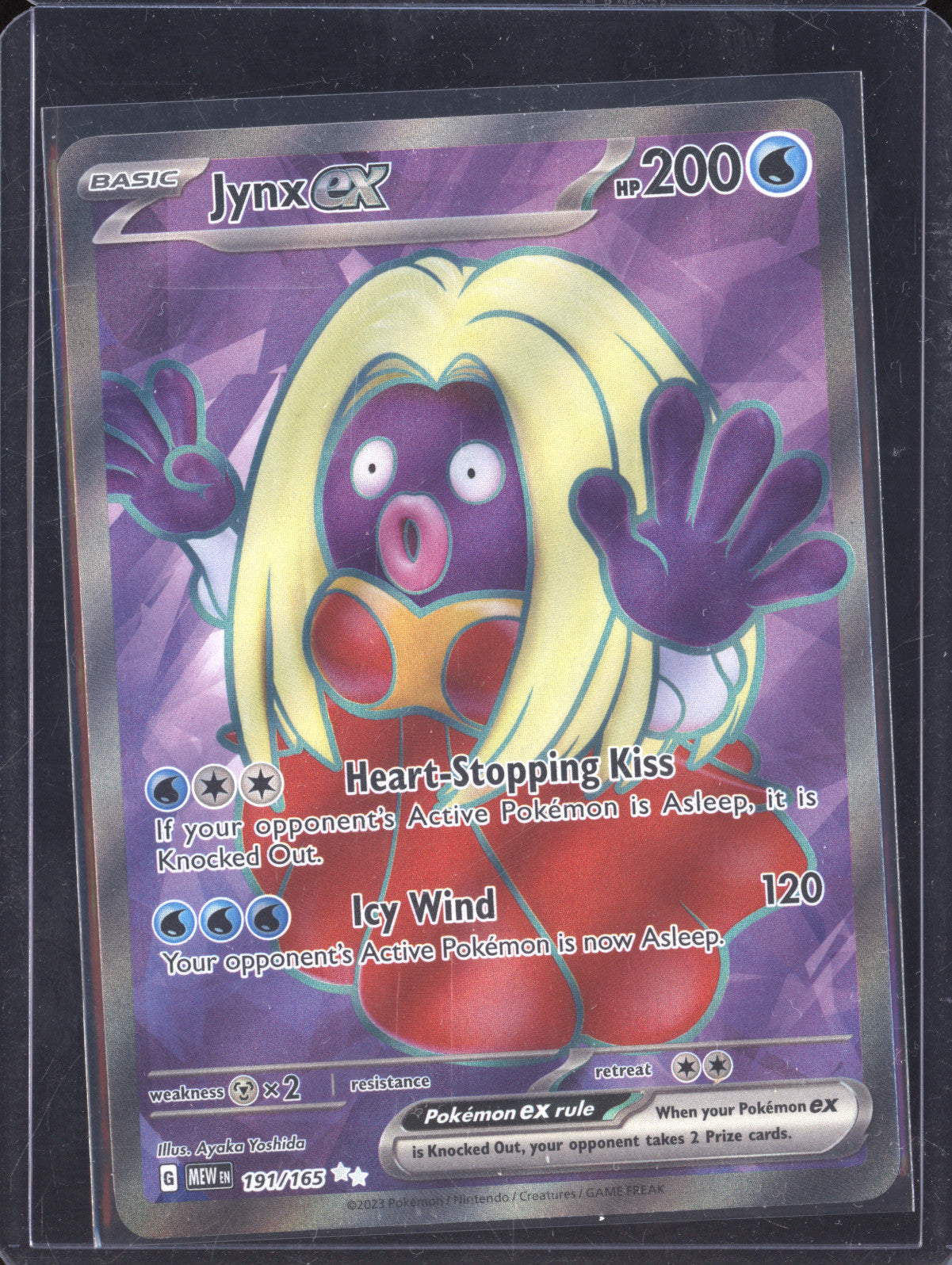 rare jynx pokemon card Jynx ex 2023 Pokemon 151 191/165 Ultra Rare