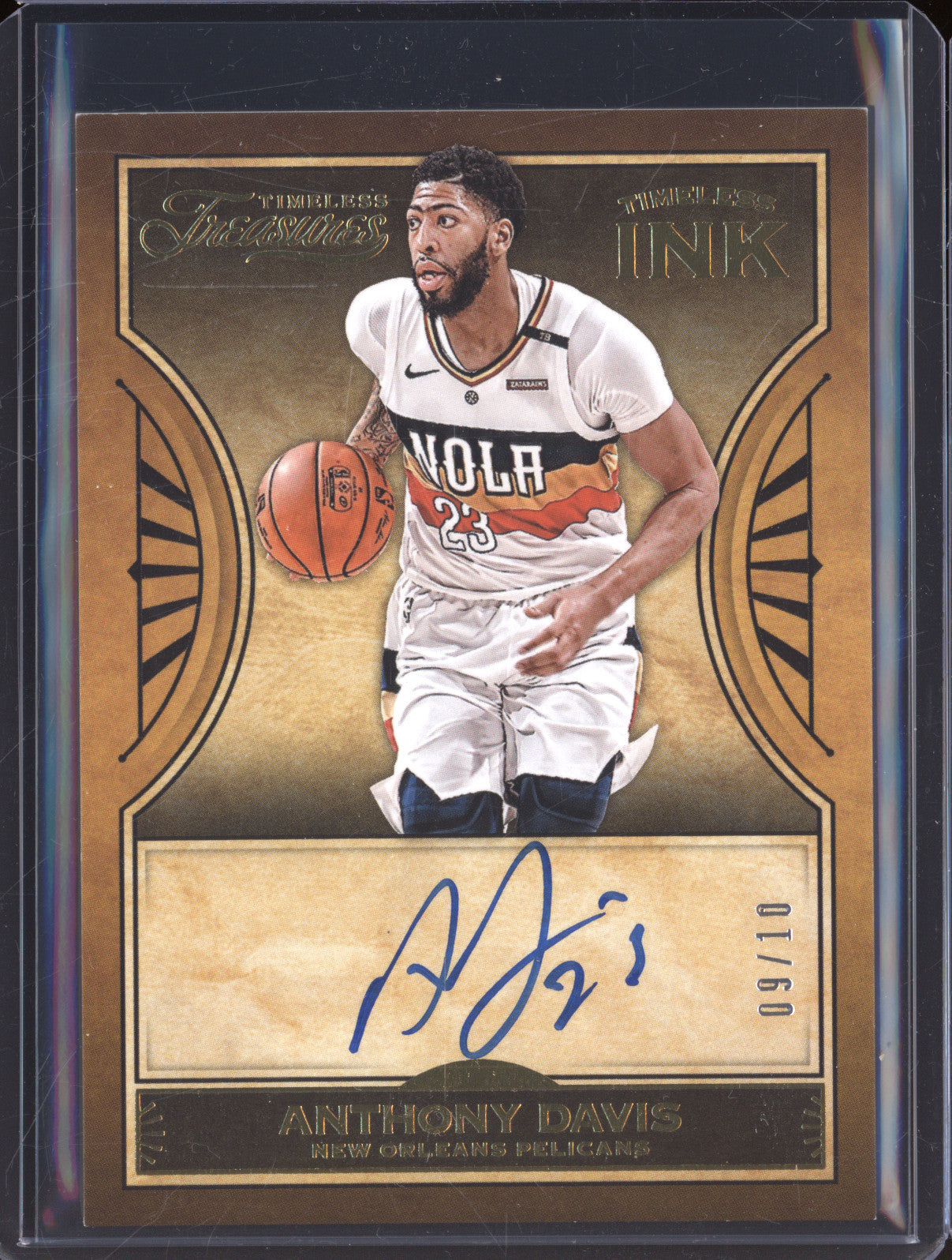 Anthony Davis 2018-19 Panini Chronicles TT-ADV Timeless Treasures Ink 09/10