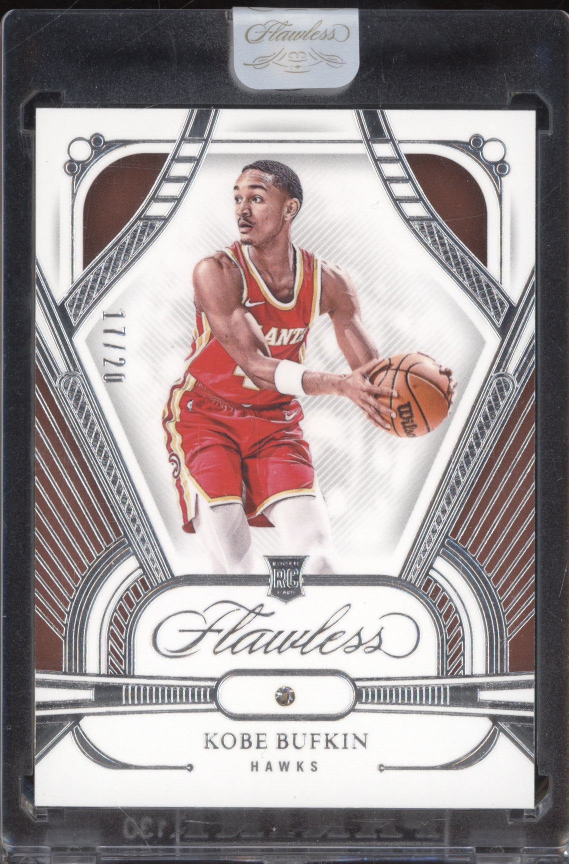 Kobe Bufkin 2023-24 Panini Flawless 84 RC 17/20