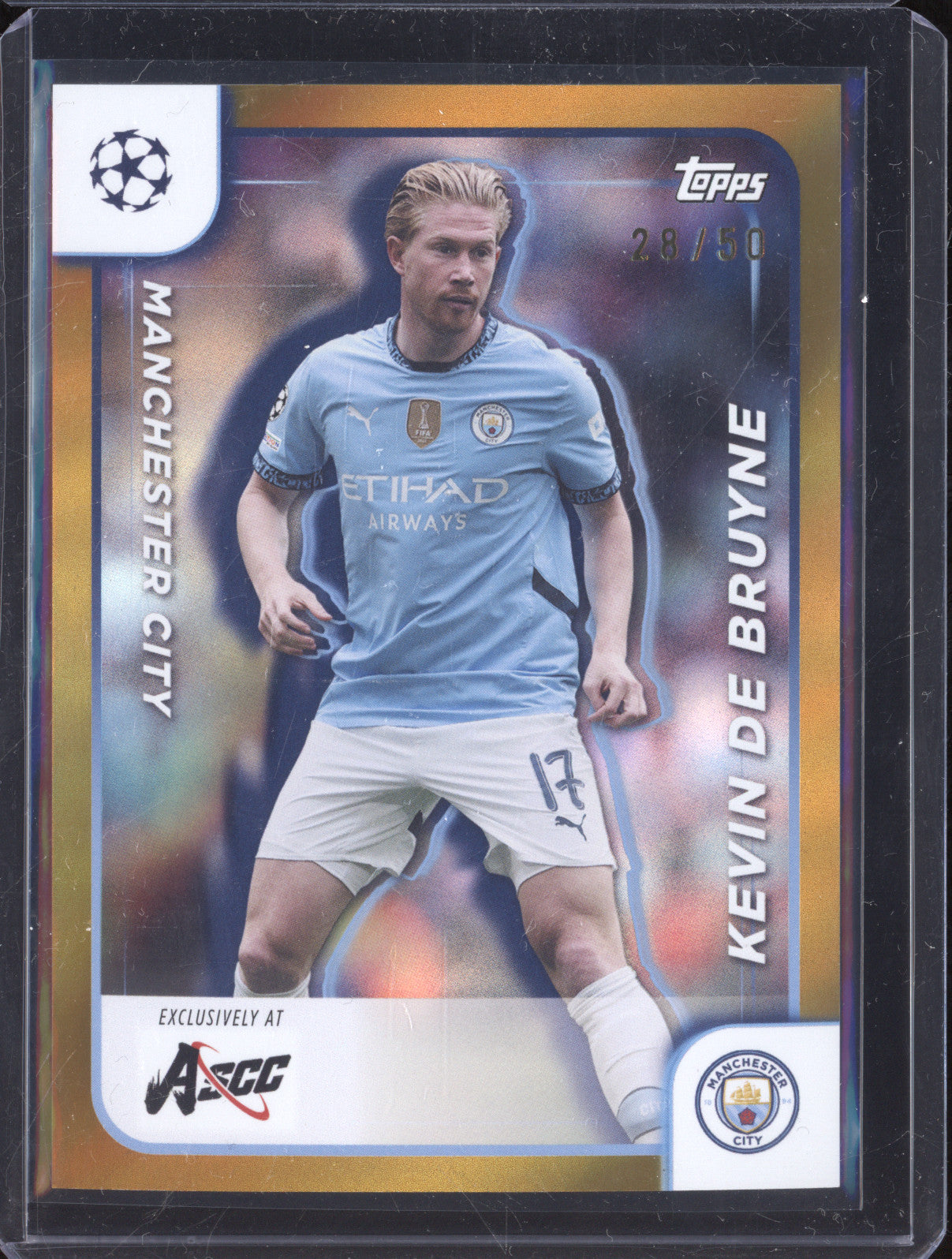 Kevin De Bruyne 2024 Topps  17 ASCC Gold 28/50