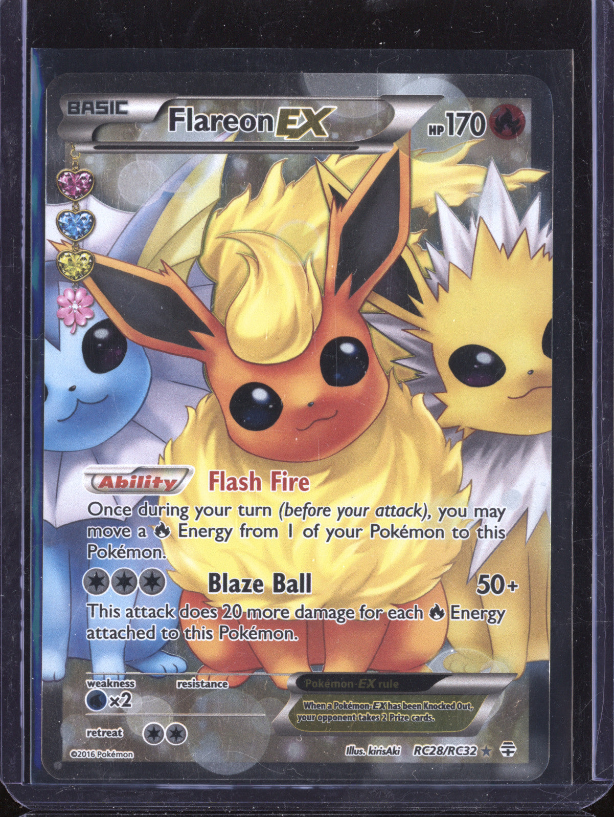 Flareon EX 2016 Pokemon Generations RC28/RC32 Ultra Rare