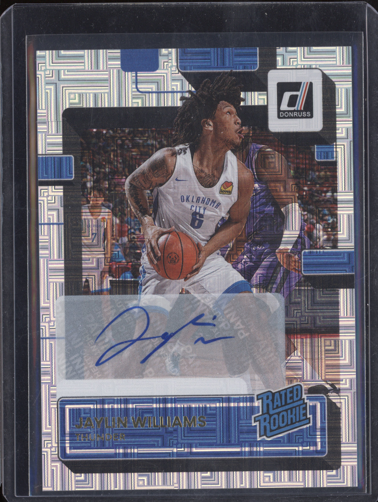 Jaylin Williams 2022-23 Panini Donruss 241 Rated Rookie Auto Choice RC