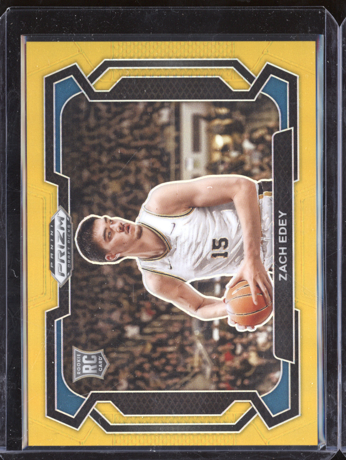 Zach Edey 2024 Panini Prizm Draft Picks 1 Gold Variation RC 2/10