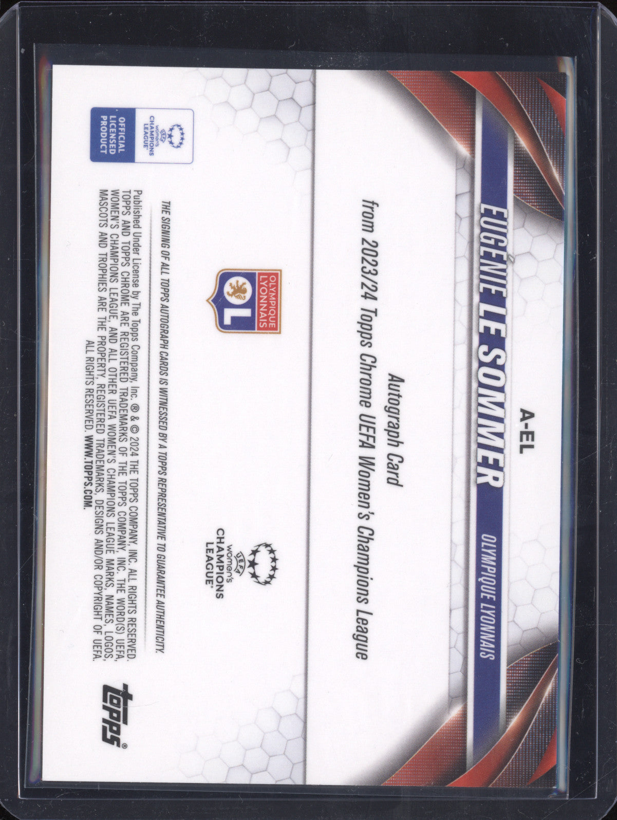 Eugenie Le Sommer 2023-24 Topps Chrome Women's A-EL Autograph