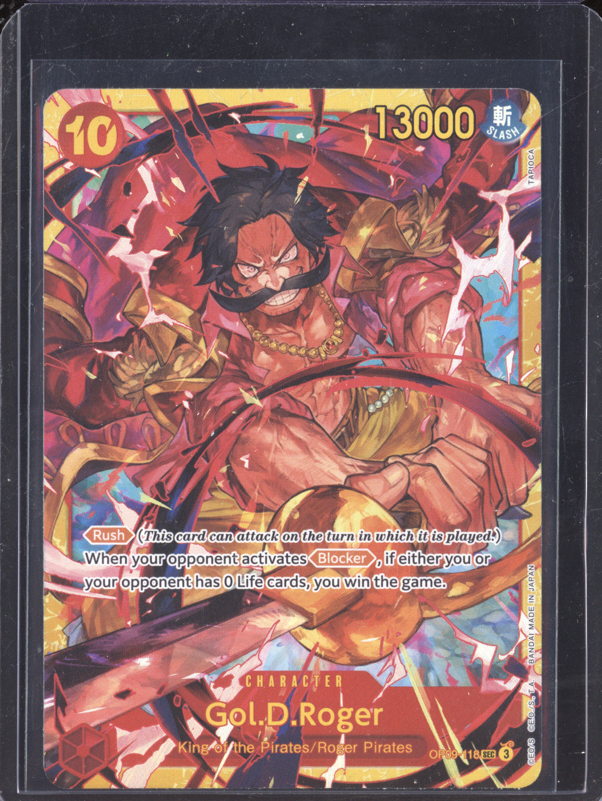 Gold.D.Roger 2024 One Piece OP09 118 Secret Rare