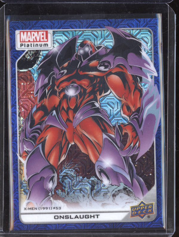 Onslaught 2022 Upper Deck Marvel Platinum 178 Blue Traxx 401/499