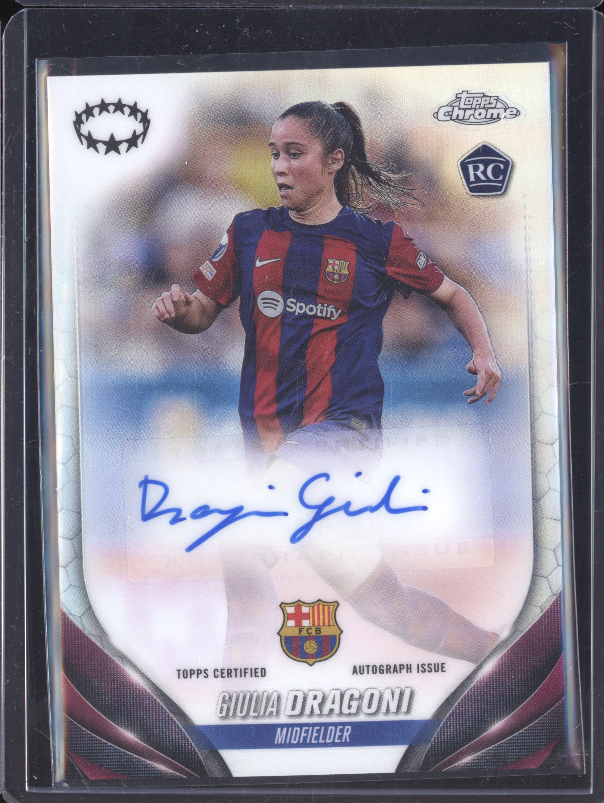 Giulia Dragoni 2023-24 Topps Chrome Women's A-GD Autograph RC