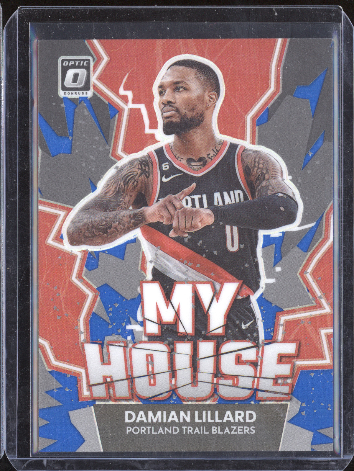 Damian Lillard 2022-23 Panini Donruss Optic 2 My House Blue 37/85
