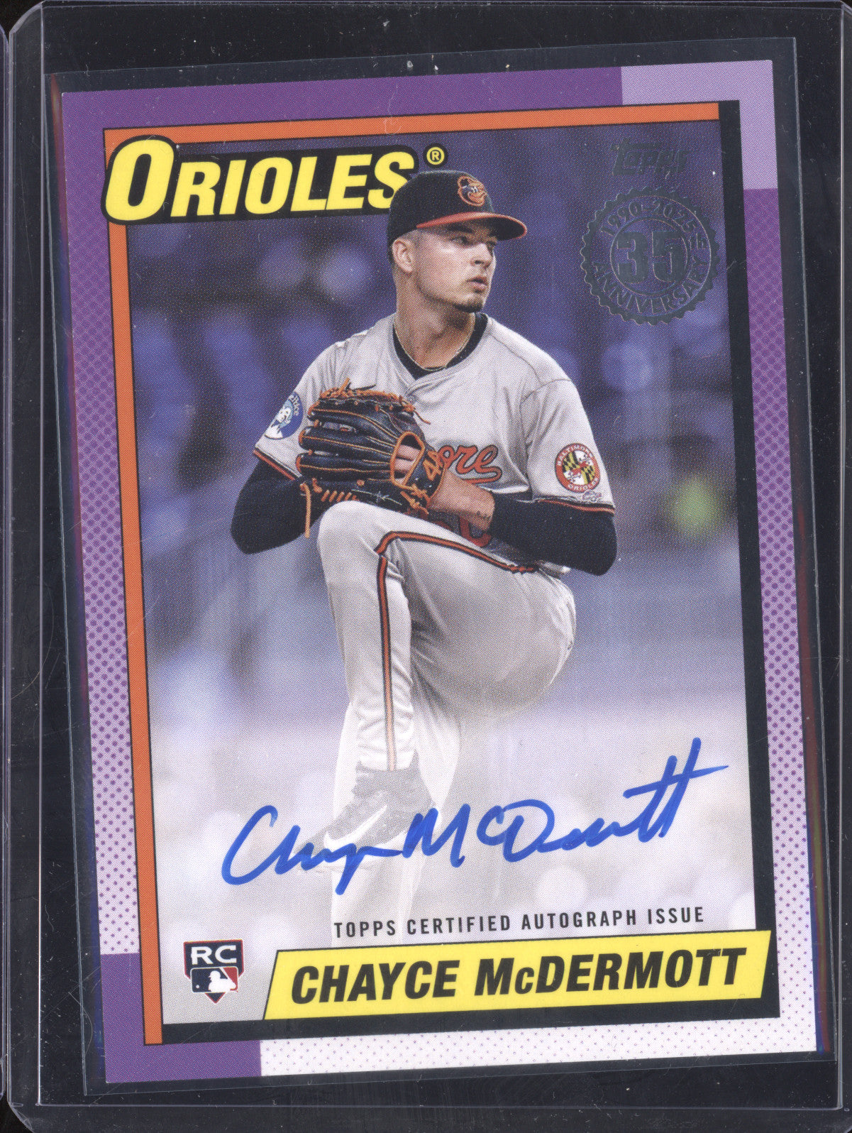 Chayce McDermott 2025 Topps Series 1 90A-CMT 1990 Topps Auto